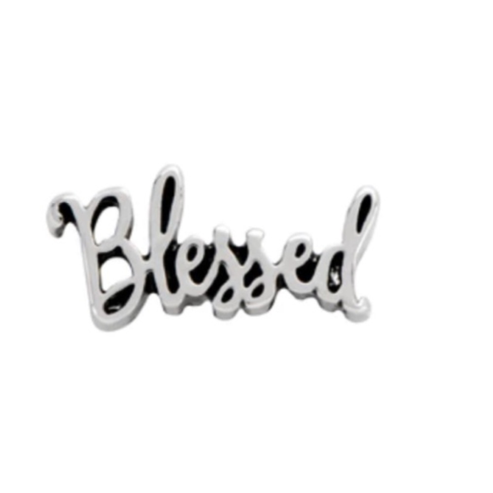 Origami Owl Silver “Blessed" Script Charm

SIZE: 10mm x 5mm